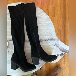 Topshop over the knee slim fit boot